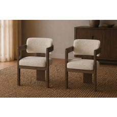 California Dark Oak Dining Chair (Pair)
