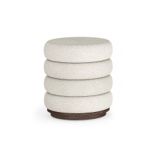 California Dark Oak Upholstered Footstool California Dark Oak Upholstered Footstool