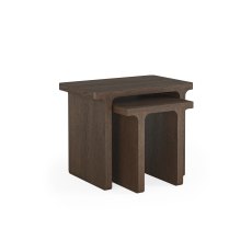 California Dark Oak Rectangular Nest of Tables