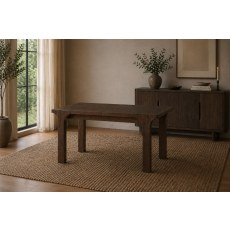California Dark Oak Compact Extending Dining Table