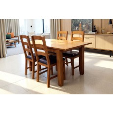 Chester Oak Extending 120-150cm Dining Table Set