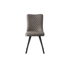 Mexico Dining Chair in Charcoal Soft Faux Suede