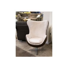 Ex-Display Liskeard - Sheepskin & Leather Egg Chair Ex-Display Liskeard - Sheepskin & Leather Egg Chair