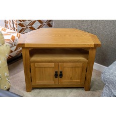 Ex-Display Liskeard - Wexford Oak Corner TV Unit Ex-Display Liskeard - Wexford Oak Corner TV Unit