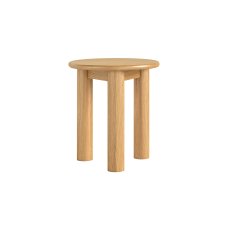Como Oak Round Side Table