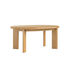 Como Oak 120-170cm Round to Oval Ext Dining Table