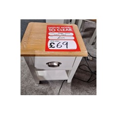 Ex-Display Plymouth - Chester Painted Oak White Lamp Table