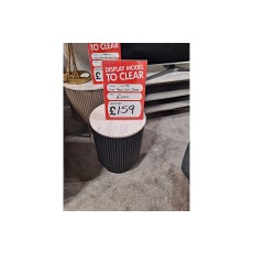 Ex-Display Plymouth - Lucas Black Slatted Storage Side Table