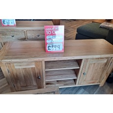 Ex-Display Plymouth - Rustic Oak Large TV Unit