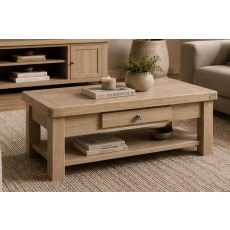 Normandy White Wash Coffee Table