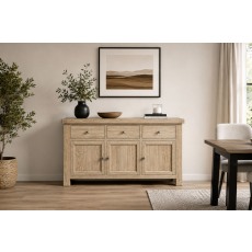 Normandy White Wash Large Sideboard