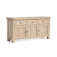 Normandy White Wash Large Sideboard