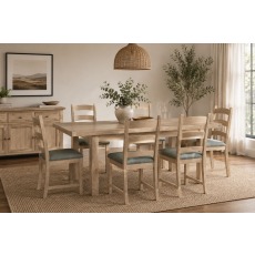 Normandy White Wash Large Ext 200-245cm Dining Table