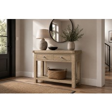 Normandy White Wash Console Table