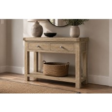 Normandy White Wash Console Table