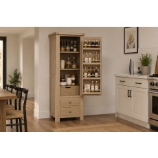 Normandy White Wash Single Kitchen Larder Unit