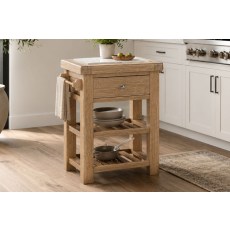 Normandy White Wash Small Kitchen Island