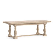 Normandy White Wash Large Ext 200-245cm Trestle Dining Table