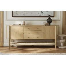 Sicily Oak 165cm Weave Large Sideboard Sicily Oak 165cm Weave Large Sideboard