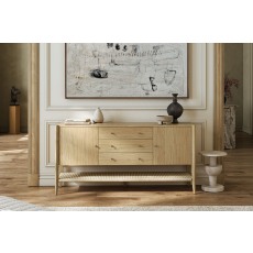 Sicily Oak 165cm Weave Large Sideboard Sicily Oak 165cm Weave Large Sideboard