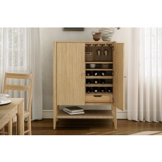 Sicily Oak Bar Drinks Cabinet