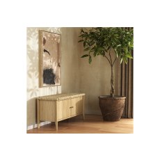 Sicily Oak 100cm Weave Hallway Bench Sicily Oak 100cm Weave Hallway Bench
