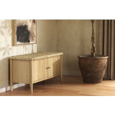 Sicily Oak 100cm Weave Hallway Bench