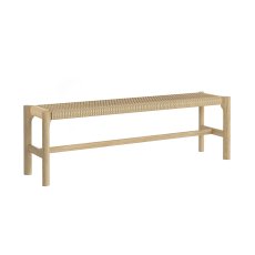 Sicily Oak 150cm Weave Dining Bench