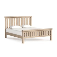 Normandy White Wash Slatted Bed Frame