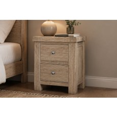 Normandy White Wash Bedside Table Normandy White Wash Bedside Table
