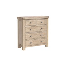 Normandy White Wash 2 Over 3 Chest of Drawer Normandy White Wash 2 Over 3 Chest of Drawer