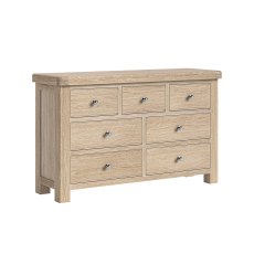 Normandy White Wash 3 Over 4 Chest of Drawer