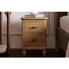 Verona Oak Slim Bedside Table
