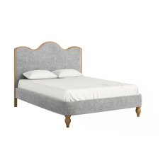 Verona Oak Grey Upholstered Bed Frame Verona Oak Grey Upholstered Bed Frame