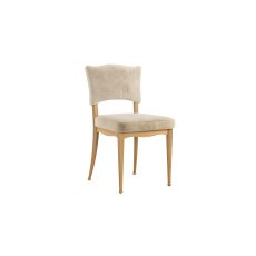 Verona Oak Ivy Dining Chair in Oatmeal Fabric