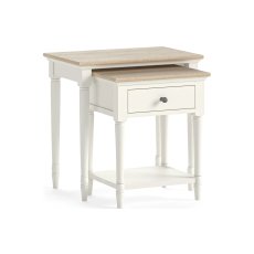 Provence Painted Off-White Oak Nest Of Tables