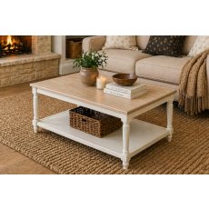 Provence Painted Off-White Oak Coffee Table