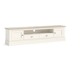 Provence Painted Off-White Oak Extra Large 210cm TV Unit