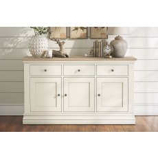 Provence Painted Off-White Oak 130cm Large Sideboard