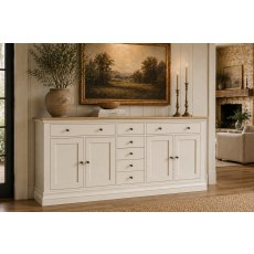Provence Painted Off-White Oak 200cm Extra Large Sideboard