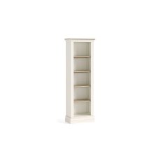 Provence Painted Off-White Oak Slim Bookcase