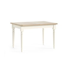 Provence Painted Off-White Oak Compact Ext 120-165cm Dining Table