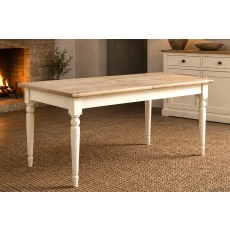 Provence Painted Off-White Oak Large Ext 180-230cm Dining Table