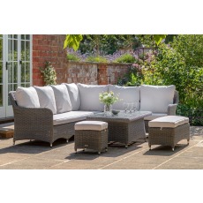 Gallery Direct Ascot Outdoor Corner Dining Set With Rising Table