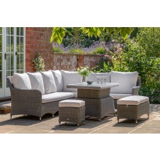 Gallery Direct Ascot Outdoor Corner Dining Set With Rising Table