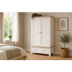 Windsor Country Oak Painted Double Wardrobe Windsor Country Oak Painted Double Wardrobe