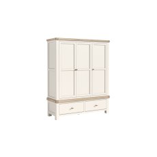Windsor Country Oak Painted Triple Wardrobe