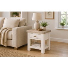 Windsor Country Oak Painted Lamp Table