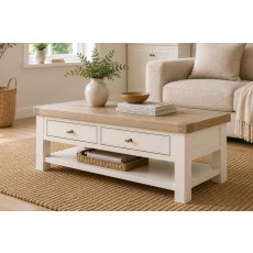 Windsor Country Oak Painted Storage Coffee Table
