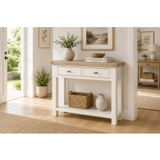 Windsor Country Oak Painted Console Table